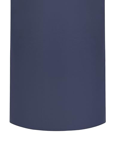 IWEMEK Men Kaftan Robe Button Up Muslim Thobe Long Sleeve Eid Ramadan Abaya Henley Shirts Casual Dubai Islamic Prayer Clothes - color: Navy Blue, size: Large
