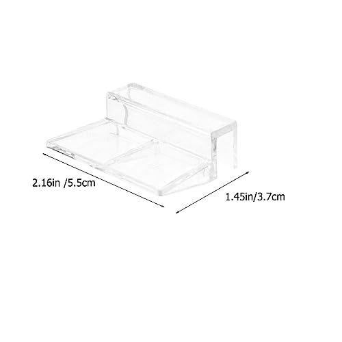 Ipetboom 8pcs Rimless Aquarium Lid Clips Thickness Acrylic Support Brackets for Fish Tanks Easy Install Fish Tank Cover Holders for Open Aquariums