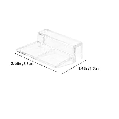 Ipetboom 8pcs Rimless Aquarium Lid Clips Thickness Acrylic Support Brackets for Fish Tanks Easy Install Fish Tank Cover Holders for Open Aquariums