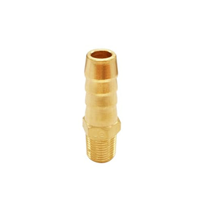 Uenede Brass 1/8" NPT Male to 5/16" Hose Barbed Fittings, 6PCS | Barb Pipe Fittings with Clamps Air Line Repair Connectors for Water Oil Gas - size: 5/16"Barb, style: 1/8"NPT Male