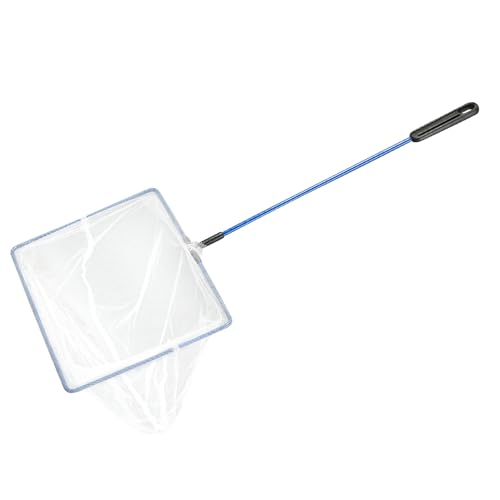 AQUANEAT Aquarium Fish Net, Small Fish Tank Cleaning Net, Food Wastes Skimmer for Small Ponds and Pools - size: 8 inch
