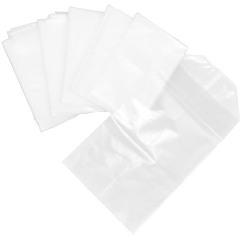 Beaupretty 50pcs Ornamental Fish Packing Bags with Reinforced Square Bottom, Live Fish Transport Bags for Aquarium Shipping, 20x35x12cm with Elastic Bands for Safe Aquatic Shipping