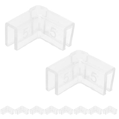 Luxshiny 10pcs 90° Silicone Corner Protectors for Fish Tank Aquarium Edge Guards Safety Indoor Table Bumper Cushions