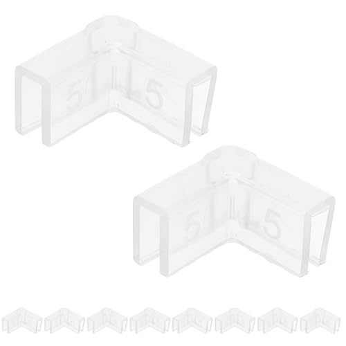 Luxshiny 10pcs 90° Silicone Corner Protectors for Fish Tank Aquarium Edge Guards Safety Indoor Table Bumper Cushions
