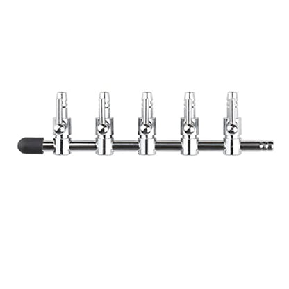 Aquarium Fish Tank Air Flow Control Lever Pump 5 Way Inline Manifold Air Flow Pump Tubing Splitter Lever Control Valve 3-Pack