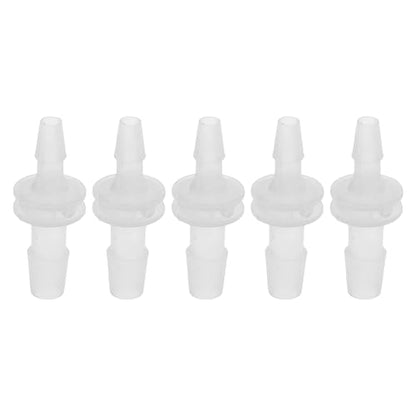 Plastic Hose Barb Fitting 5/32" x 1/4" OD Barb Straight Through Pipe Connector Clear 5 Pcs - size: 5/32"-1/4"
