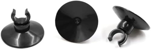 XYWHPGV 12pcs Black Soft Silicone Suction Cup Clip Hose Holder Aquarium Accessories (91692 ED8CB 293EA 774B8 A1DA1 2F036