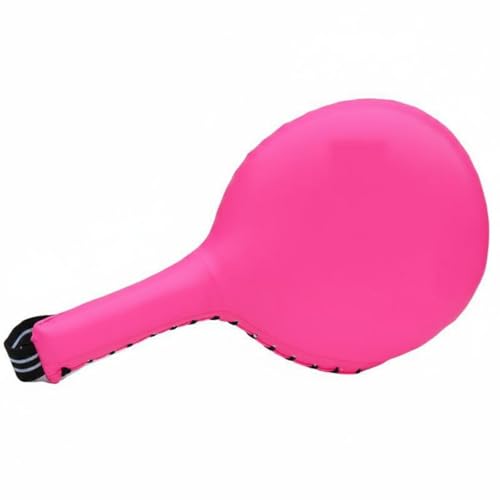 Reaction Training Paddle Stitching Kick Pad Wrist Strap Sports Gear for Beginners - color: Pink