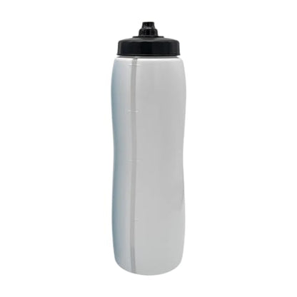 Sports Water Bottle Squeeze Water Bottle Lightweight for Women Men Drink Bottle Fitness Bottle for Exercise Boxing Gym Soccer, White Short Mouth