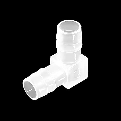 5/8" Hose Barb 90 Degree Elbow L Fitting, Equal Barbed Joint Splicer Mender Adapter Union Adapter for Boat Aquarium Fuel Gas Liquid Air (Pack of 5) - size: 5/8 Inch