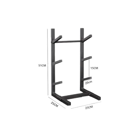 Rygcrud Floor Stand Skateboard Racks, Indoor Snowboard Storage for Skis/Longboard/Scooter, Commercial Display Rack Sports Mat Holder for Home, Garage, Gym(3 Tiers/H:51 CM) - size: 3 tiers/H:51 CM