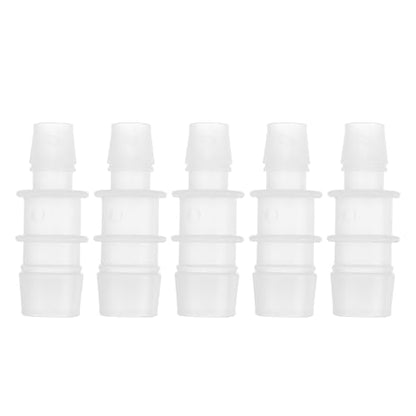 7/16" to 5/8" Hose Barb Fitting Hose Straight Reducing Coupler | 5 Pcs, Plastic, Clear, Fits 7/16" to 5/8" ID Flexible Tube, Barb Reducer Fitting, for Aquarium, Fountain, Drip Irrigation - size: 7/16"-5/8"