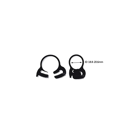 Double Gripping Nylon Hose Clamps, 18.8-20.6mm (3/4inch), 20pack | Snap Grip, Nylon Plastic - size: 18.8-20.6mm (3/4inch), 20 pack