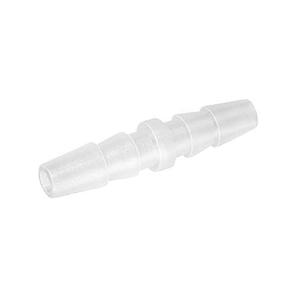Quickun Plastic Hose Barb Fitting, 1/4" x 1/4" Barbed Splicer Mender Joint Adapter Union Fitting (Pack of 5) - size: 1/4 inch