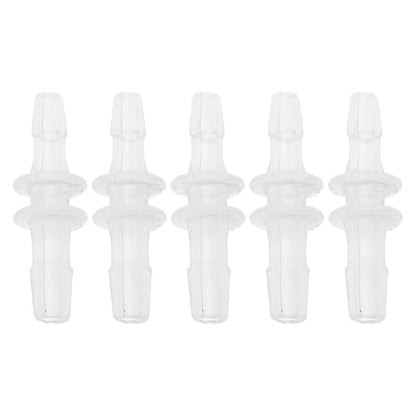 Plastic Hose Barb Fitting 3/32" x 1/8" OD Barb Straight Through Pipe Connector Clear 5 Pcs - size: 3/32"-1/8"