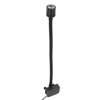 Omabeta LED Aquarium Clamp/Holder On Light for 3-6 Gallon Fish Tank, Adjustable Clamp Lamp for Plants and Fish, USB Power Supply, Aluminum Alloy + Silicone Soft Tube (Neutral Light) - size: Neutral Light
