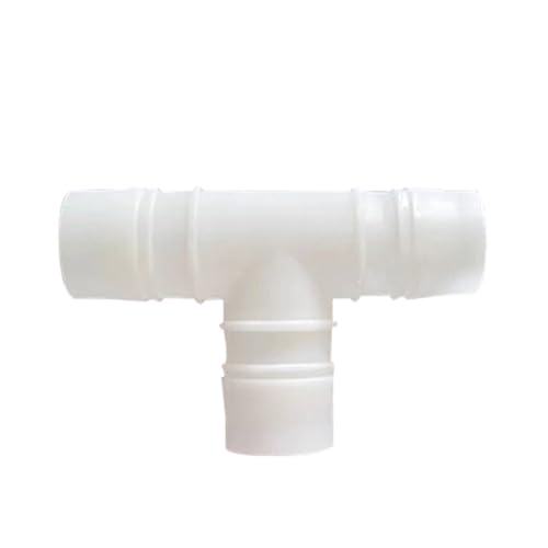 Plastic 1" ID Hose Barb Fittings, Equal Barbed Tee Pipe Connectors 3 Way Joint Splicer Mender Union Adapter for Boat Aquarium, Pack of 6 - size: 1 Inch