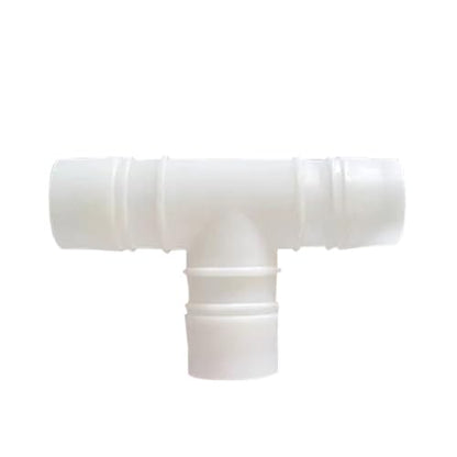Plastic 1" ID Hose Barb Fittings, Equal Barbed Tee Pipe Connectors 3 Way Joint Splicer Mender Union Adapter for Boat Aquarium, Pack of 6 - size: 1 Inch
