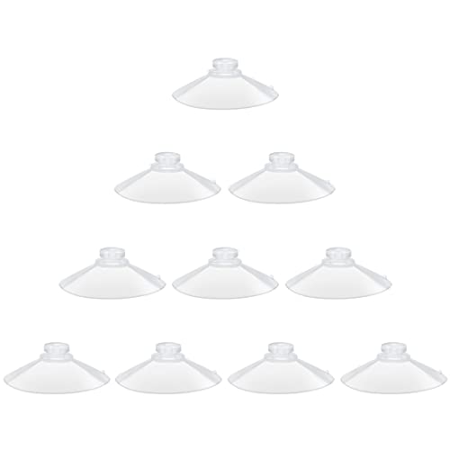 55mm 10 Pieces Large Suction Cups Clear Thick Without Hooks Without Holes, Professional Strength PVC Plastic Sucker Pads for Festivals Decoration Wall Bathroom Kitchen Car Bird Feeder - size: 55mm 10pcs