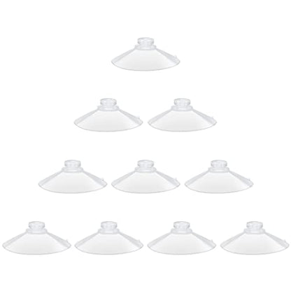 55mm 10 Pieces Large Suction Cups Clear Thick Without Hooks Without Holes, Professional Strength PVC Plastic Sucker Pads for Festivals Decoration Wall Bathroom Kitchen Car Bird Feeder - size: 55mm 10pcs