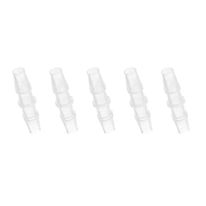 PATIKIL 5/16" x 5/16" Plastic Hose Barb Fitting, 5 Pcs Thru-Bulk Pipe Connectors Barbed Splicer Mender Joint Adapter Union for Aquarium Fuel Gas Liquid Air - size: 5/16" x 5/16"