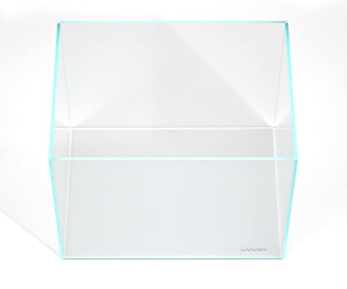 30 Gallon Rimless Low Iron Glass Aquarium Tank, 23.6" L x 17.7" W x 17.7" H, 8mm Ultra Clear Fish Tank with EVA Leveling Mat - size: 30Gal W23.6×D17.7×H17.7 in(60x45x45cm)