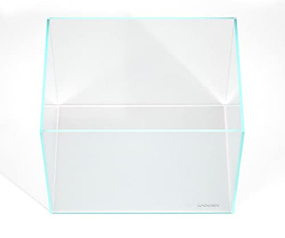 30 Gallon Rimless Low Iron Glass Aquarium Tank, 23.6" L x 17.7" W x 17.7" H, 8mm Ultra Clear Fish Tank with EVA Leveling Mat - size: 30Gal W23.6×D17.7×H17.7 in(60x45x45cm)
