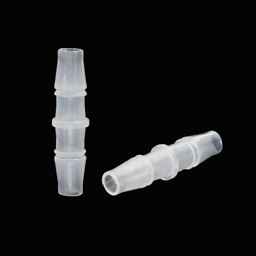 PATIKIL 5/16" x 5/16" Plastic Hose Barb Fitting, 5 Pcs Thru-Bulk Pipe Connectors Barbed Splicer Mender Joint Adapter Union for Aquarium Fuel Gas Liquid Air - size: 5/16" x 5/16"