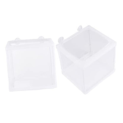 2pcs Portable Fish Hatching Net Isolation Box Water Separation Net for Aquarium Breeding for Home Tank Use and Cloth Materials s