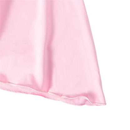 Kids Girls Muslim Prayer Dress Abaya Long Sleeve Full Cover Lace Hijab Kaftan Dubai Ramadan Islamic Jilbab Clothes - color: Pink, size: 9-10 Years