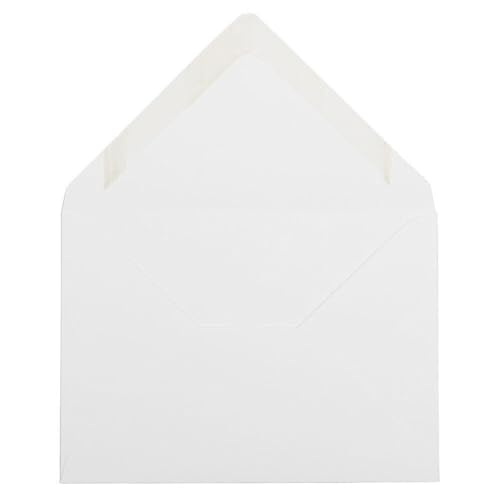 LUXPaper Outer Envelopes | 6" x 8 1/4" | Bright White | 70lb. Text | 50 Qty - color: White, size: 6 x 8 1/4