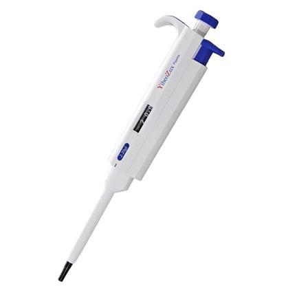 High-Precision Adjustable Single Channel Pipettor 2-20ul for Laboratory | High Accuracy, Manual Variable Volume Micropipette Compatible with Molecular Biology and Cell Culture Research - size: 2-20ul