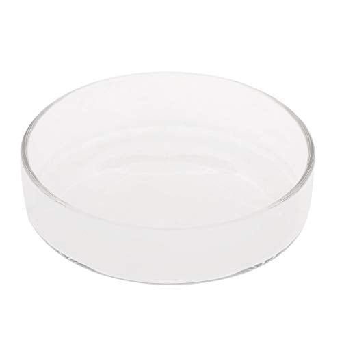 Aquarium Shrimp Feeding Dish High Glass Bottom Feeder Food Bowl 3.9 3.5 3.2 2.6 2.4 Inches Round Tray - size: Large