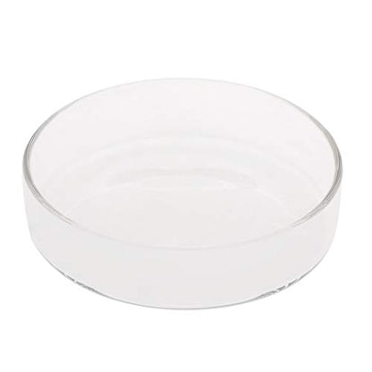 Aquarium Shrimp Feeding Dish High Glass Bottom Feeder Food Bowl 3.9 3.5 3.2 2.6 2.4 Inches Round Tray - size: Large