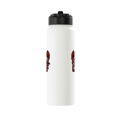 The Tribal Chief Combat Sports Funny Mma Wrestling Stainless Steel Insulated Water Bottle - color: White
