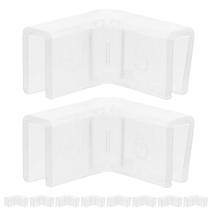 10pcs Aquarium Corner Guards 90° L-Shaped Silicone Edge Protectors 5mm Thick Furniture Bumpers for Indoor Fish Tank Safety