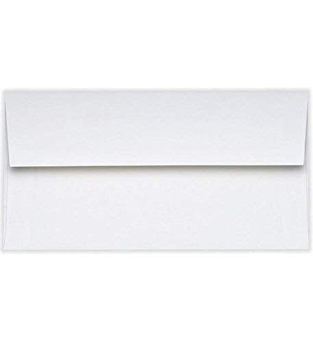 LUXPaper #9 Slimline Invitation Envelopes | 3 7/8" x 8 7/8" | Bright White | 24lb. Text | 50 Qty - color: 24lb. Bright White, size: 50 Qty.