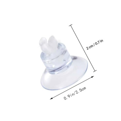 Luxshiny 25pcs Aquarium Suction Cup Clips with Rubber Clamps for Fish Tank Air Pump Airline Tube Holder Fish Tank Hose Organizer Accessories for Aquarium Air Pump