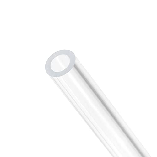 Clear Acrylic Pipe Rigid Round Tubing, [for Aquarium, Crafts, Lighting Tube] - 3/16"x5/16"/12"/4 Pcs - size: 3/16" x 5/16"