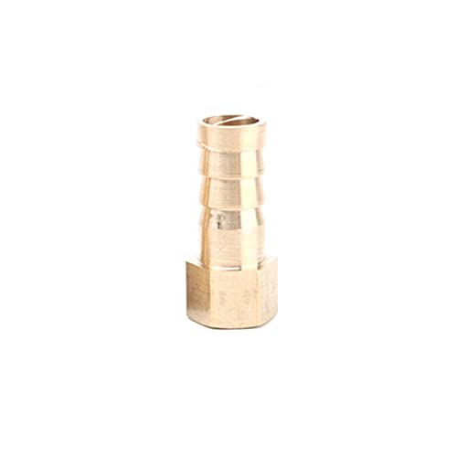 Lkq-Brass Adapter 5pcs 1/8" Thread To 4/6/8/10/12mm Soft Hose Connector Garden Irrigation Adapter Aquarium Air Pump Line Fish Tank Hose Fittings, Garden Hose Connector(Female 1l8 inch 10mm) - color: Female 1l8 inch 10mm