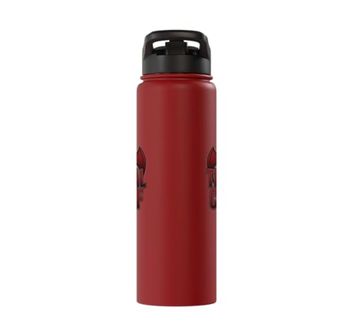 The Tribal Chief Combat Sports Funny Mma Wrestling Stainless Steel Insulated Water Bottle - color: Red