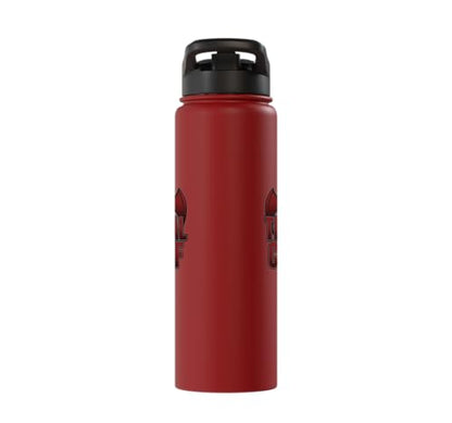 The Tribal Chief Combat Sports Funny Mma Wrestling Stainless Steel Insulated Water Bottle - color: Red