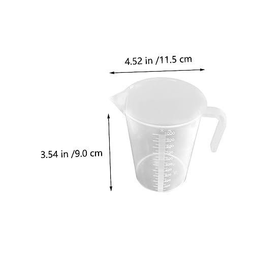 3 Pcs Aquarium Measuring Cup Triangle Spout Fish Tank Scale Cup Water Changing Fish Catching Tool