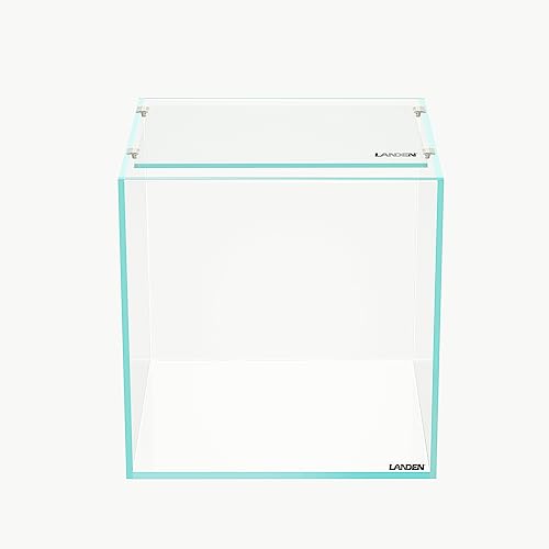 4mm Glass Aquarium Lid with Clips for 30x30cm Rimless Tank | Lid 28.2x22.5cm; reduces evaporation and jumping - size: 282x225mm (1 pc)