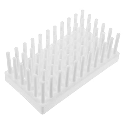 ULTECHNOVO 1pc White Plastic Microcentrifuge Tube Holder Test Tube Dryer Drying Rack for Centerfuge Tubes Laboratory Use