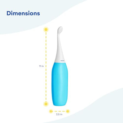 오리지널 HAPPYPO 버트 샤워 - 여행용 휴대용 비데 - 독일 상어 탱크에서 알려진 - Easy-Bidet 2.0은 젖은 물티슈를 대체합니다 (색상: 라이트 블루) - color: 라이트 블루, size: 1개(1팩)