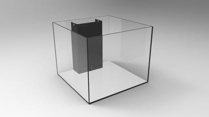 50 Gallon SC Aquariums with Center Overflow 24x24x20 10mm - size: 50 Gal 24x24x20"