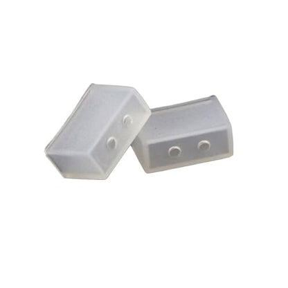 flexiable rubber 50pcs Silicon Tube IP67 Silicon Clip Nonporous End Caps Use for 5050 3528 drain elastic (Color : 8mm 2hole) - color: 8mm 2hole