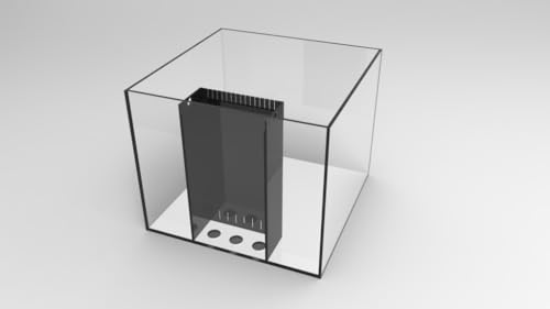 50 Gallon SC Aquariums with Center Overflow 24x24x20 10mm - size: 50 Gal 24x24x20"