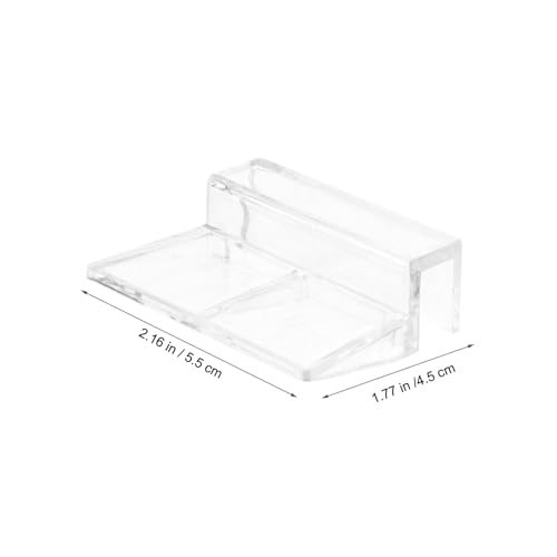 VANZACK Aquarium Plastic Clips Glass Cover 4pcs Strong Support Holders for Tank 8mm Size Easy Installation Compact Design